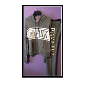 Pink by VS Gray Matching Set (price is firm)